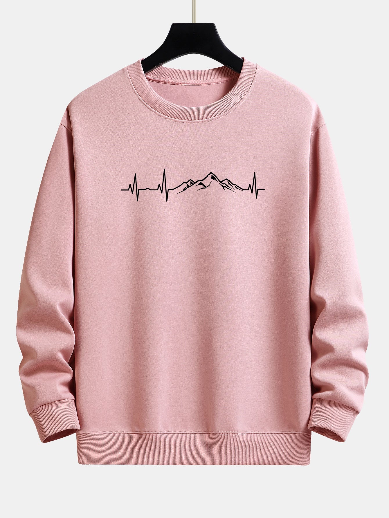 JarekĀ® | Heartbeat Mountain Print Relax Fit Sweatshirt - Image 9