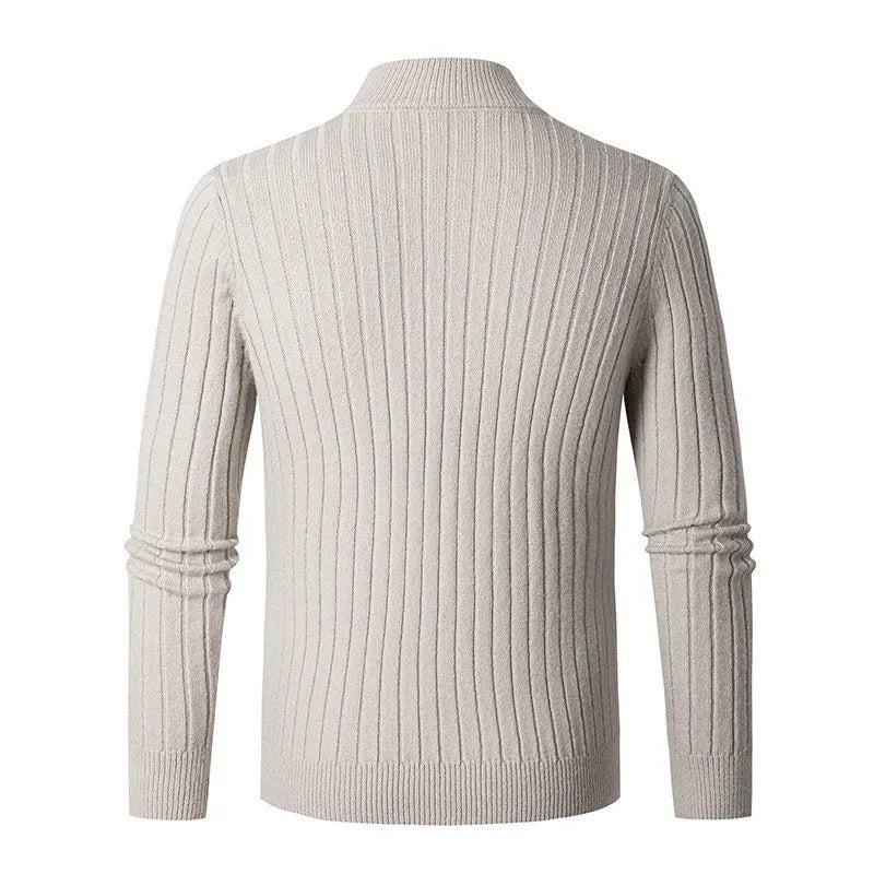 Jarl | Timeless half-zip sweater with stand-up collar - Image 9