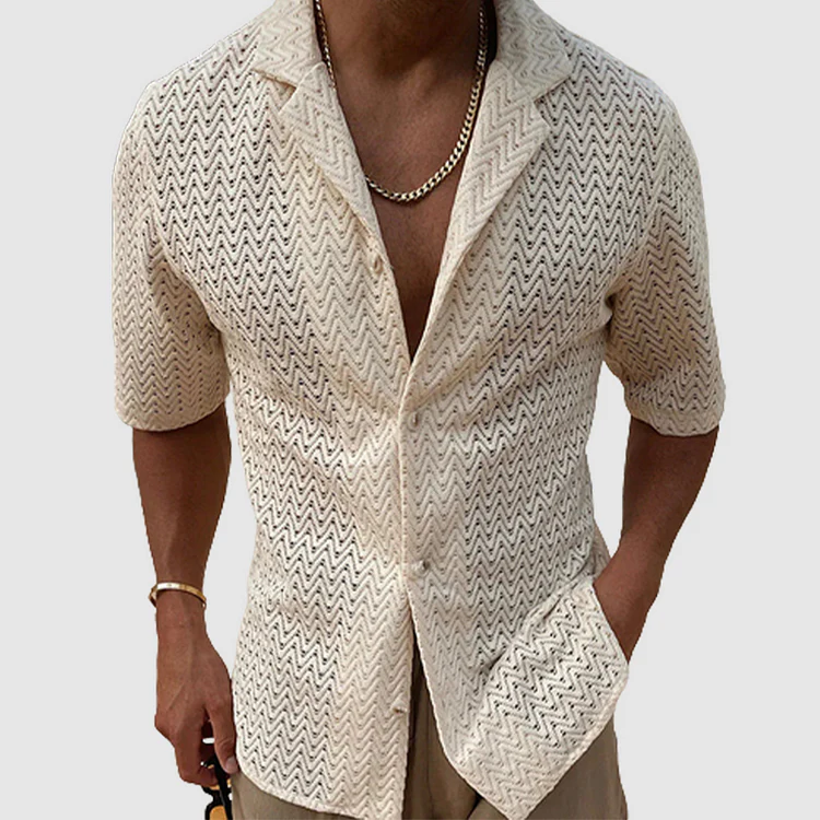 Jarrett® | Classic Plain-Colored Knitted Shirt - Image 2