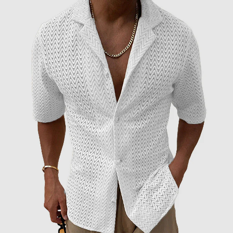 Jarrett® | Classic Plain-Colored Knitted Shirt - Image 3