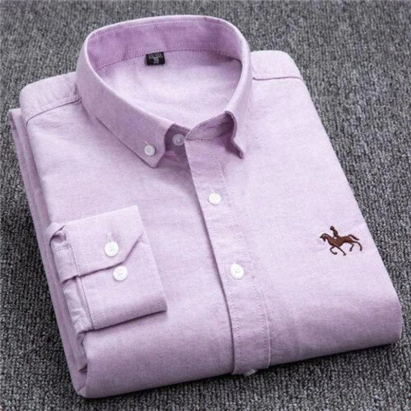Jarvis® | Long-Sleeved Cotton Shirt With Emblem - Image 3