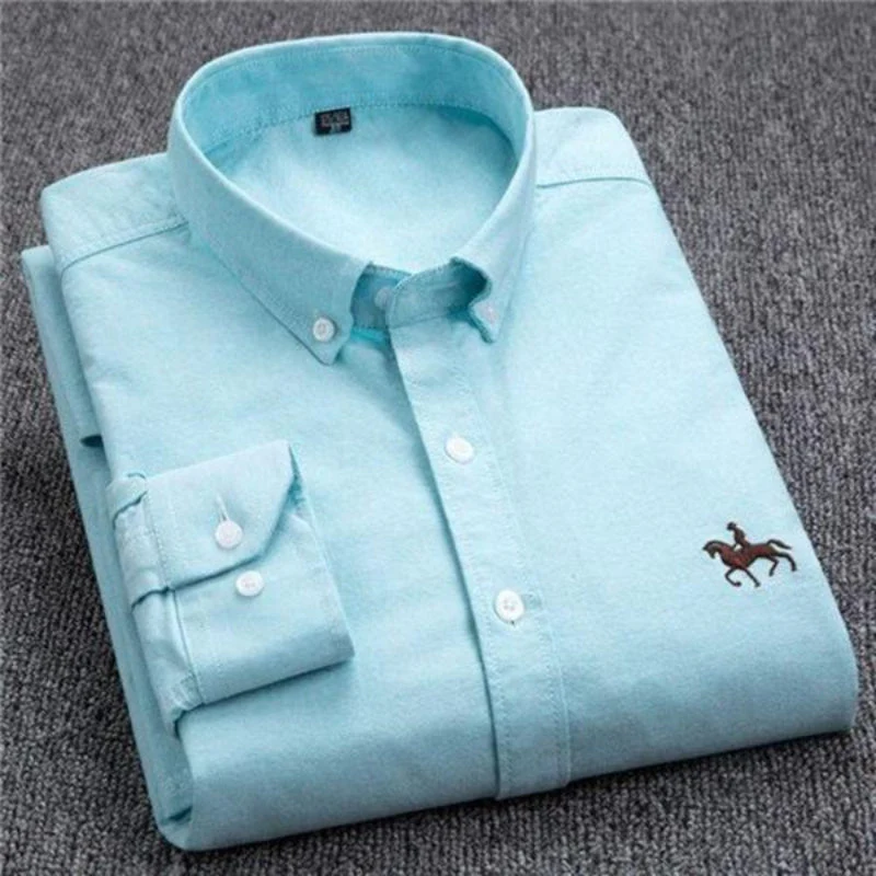 Jarvis® | Long-Sleeved Cotton Shirt With Emblem - Image 4