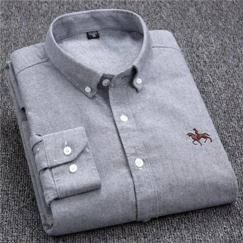 Jarvis® | Long-Sleeved Cotton Shirt With Emblem - Image 6