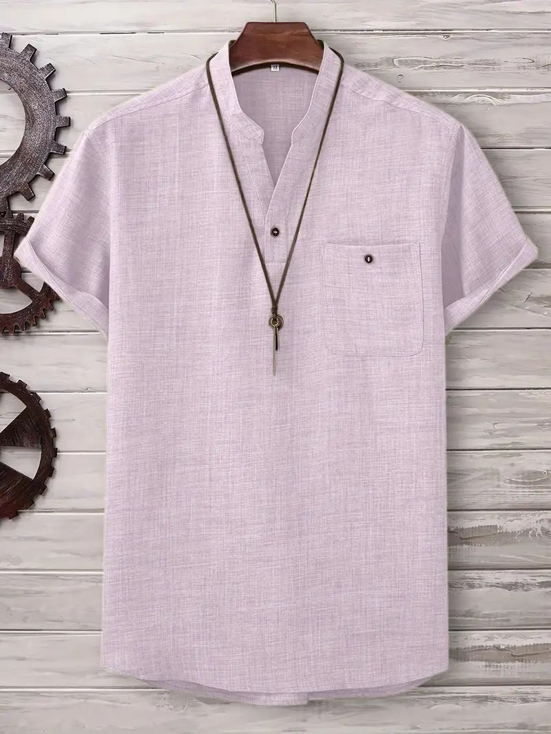 Jarvis | Short-sleeved shirt with chest pocket - Image 25