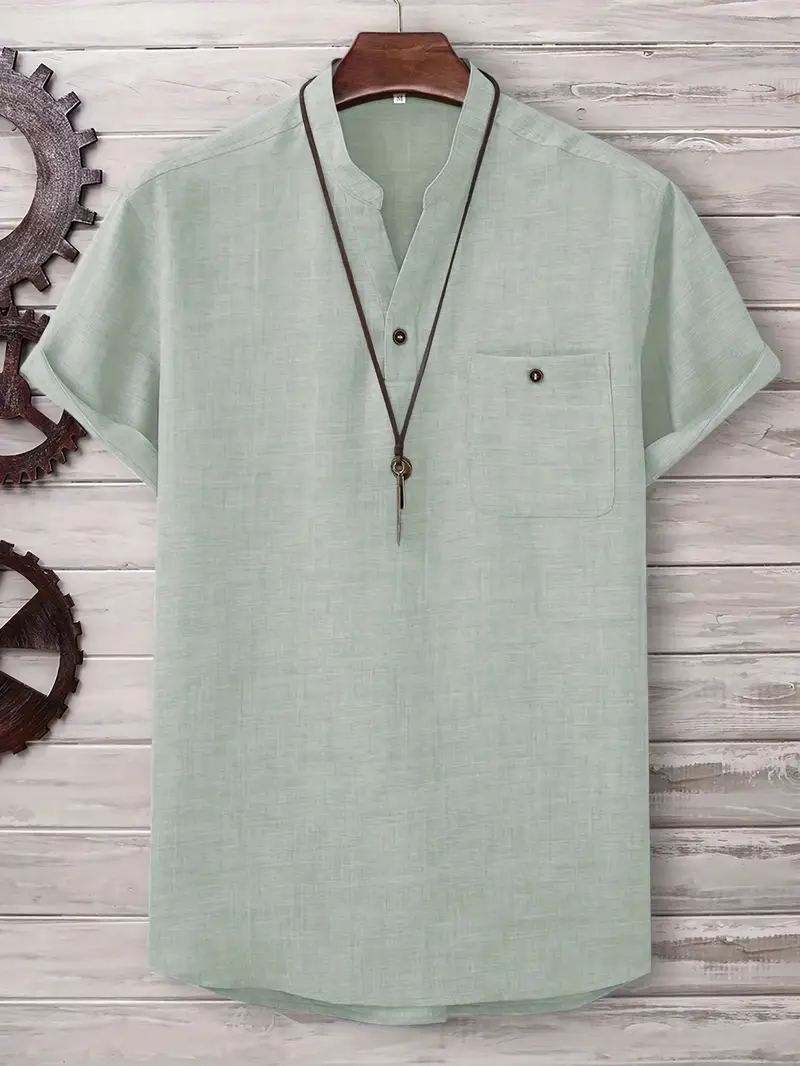 Jarvis | Short-sleeved shirt with chest pocket - Image 28