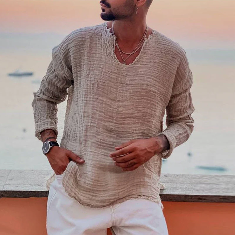 Jason® | Breathable, Soft Summer Shirt With A Crew Neck