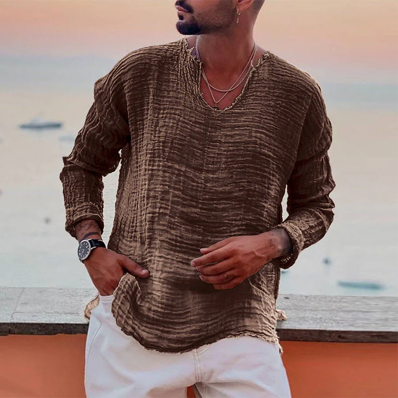 Jason® | Breathable, Soft Summer Shirt With A Crew Neck - Image 2