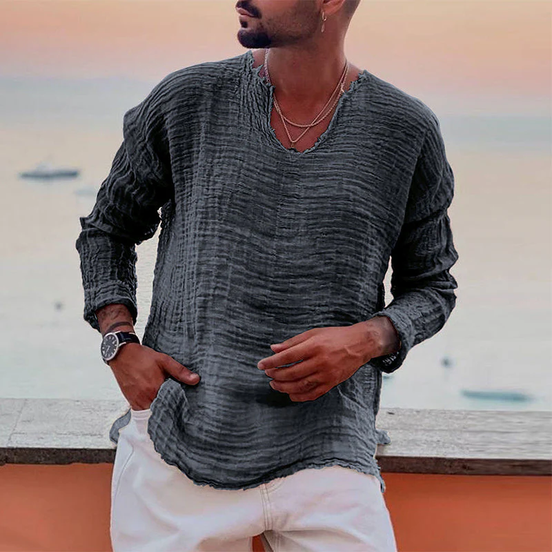 Jason® | Breathable, Soft Summer Shirt With A Crew Neck - Image 3
