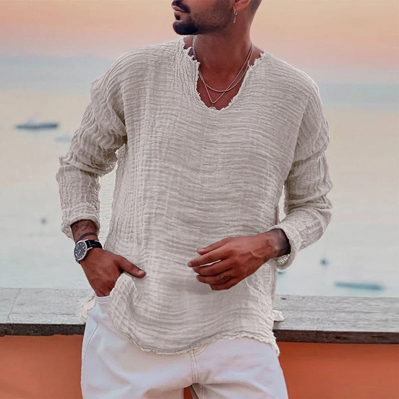 Jason® | Breathable, Soft Summer Shirt With A Crew Neck - Image 4