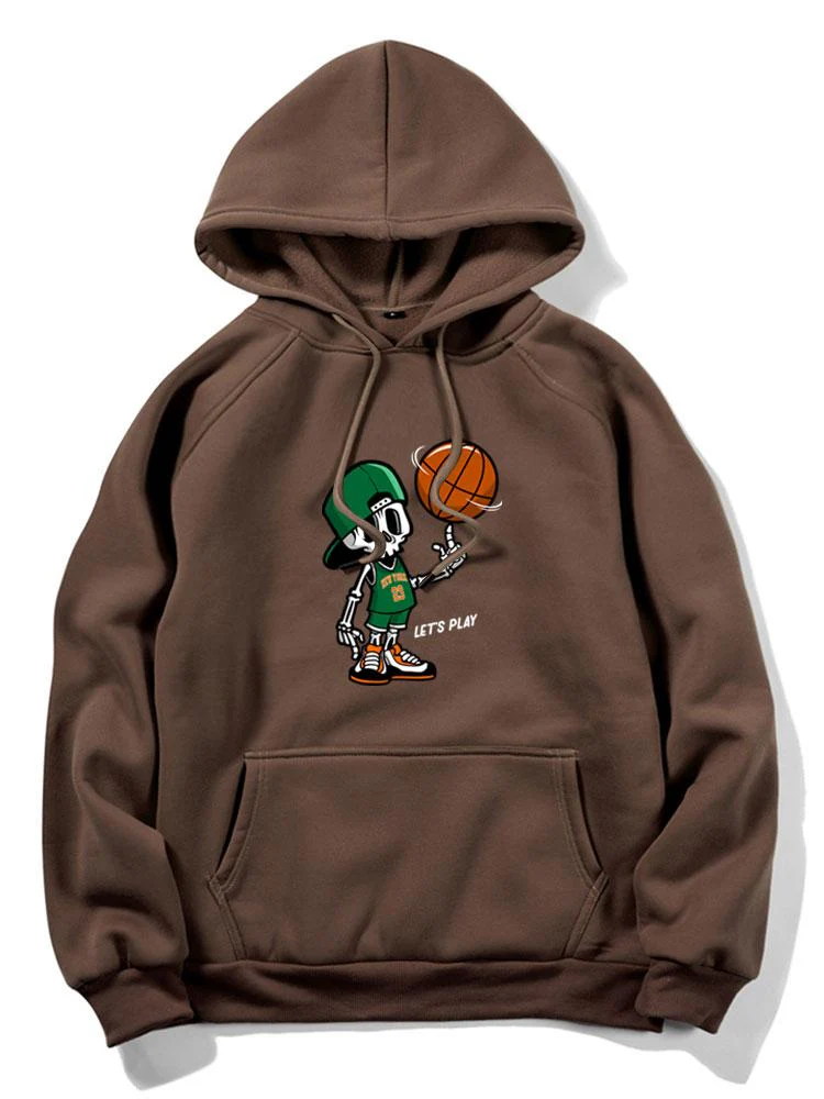 Jasper | Basketball Skeleton Print Hoodie - Image 11