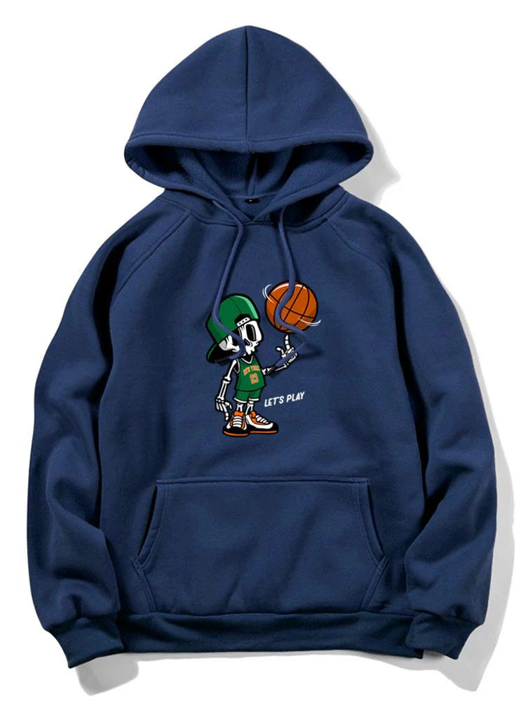 Jasper | Basketball Skeleton Print Hoodie - Image 14