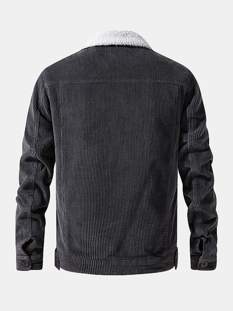 Jasper | Teddy Lined Cotton Corduroy Jacket - Image 8