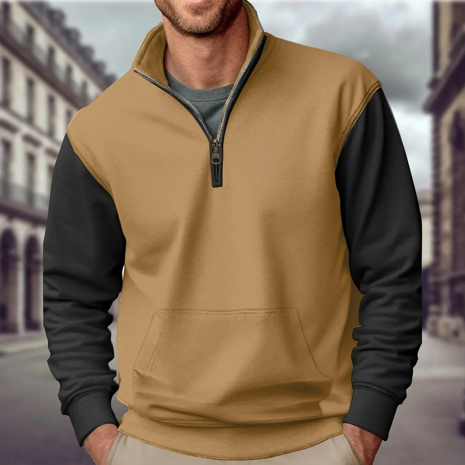 Javier® | Pullover With Half Zip Without Hood - Image 6