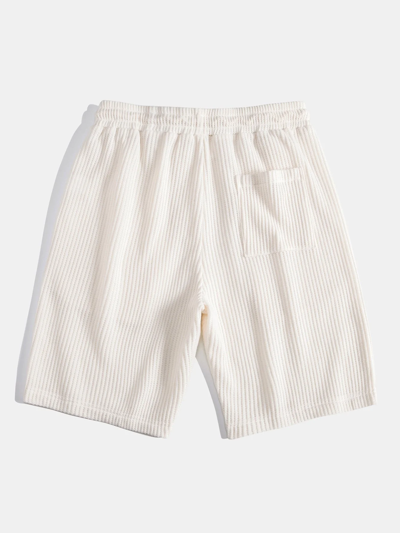 Javier® | Short Sleeved Waffle V-Neck Polo & Drawstring Knitted Waffle Shorts - Image 10