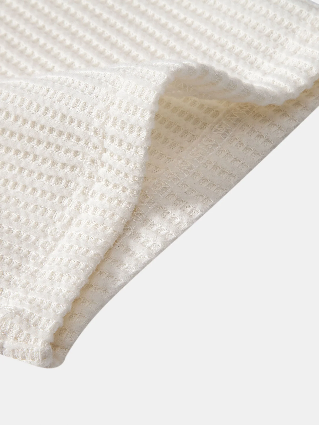 Javier® | Short Sleeved Waffle V-Neck Polo & Drawstring Knitted Waffle Shorts - Image 12