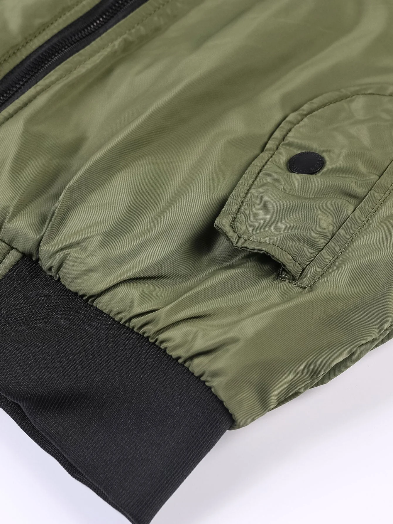 Javier | Quilted Lined Funnel Neck Bomber Jacket - Image 2