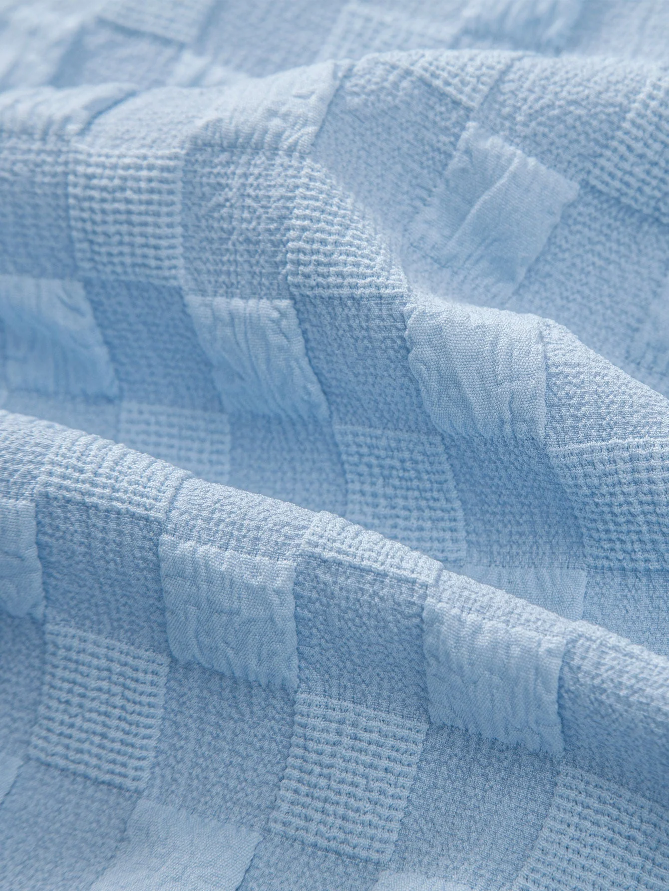 Jay® | Checkerboard Jacquard Stand Collar Shirt & Checkerboard Jacquard Shorts - Image 14
