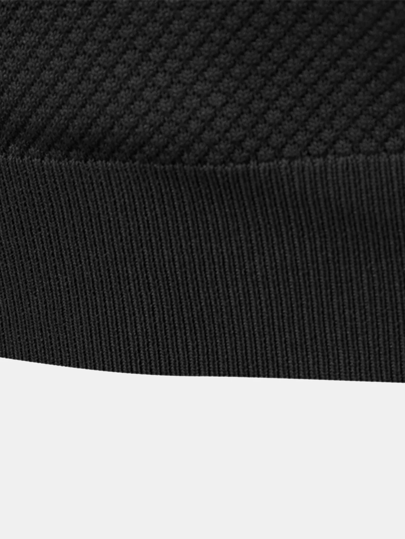 Jayden | Pineapple Texture Knit V Neck Polo Shirt - Image 9