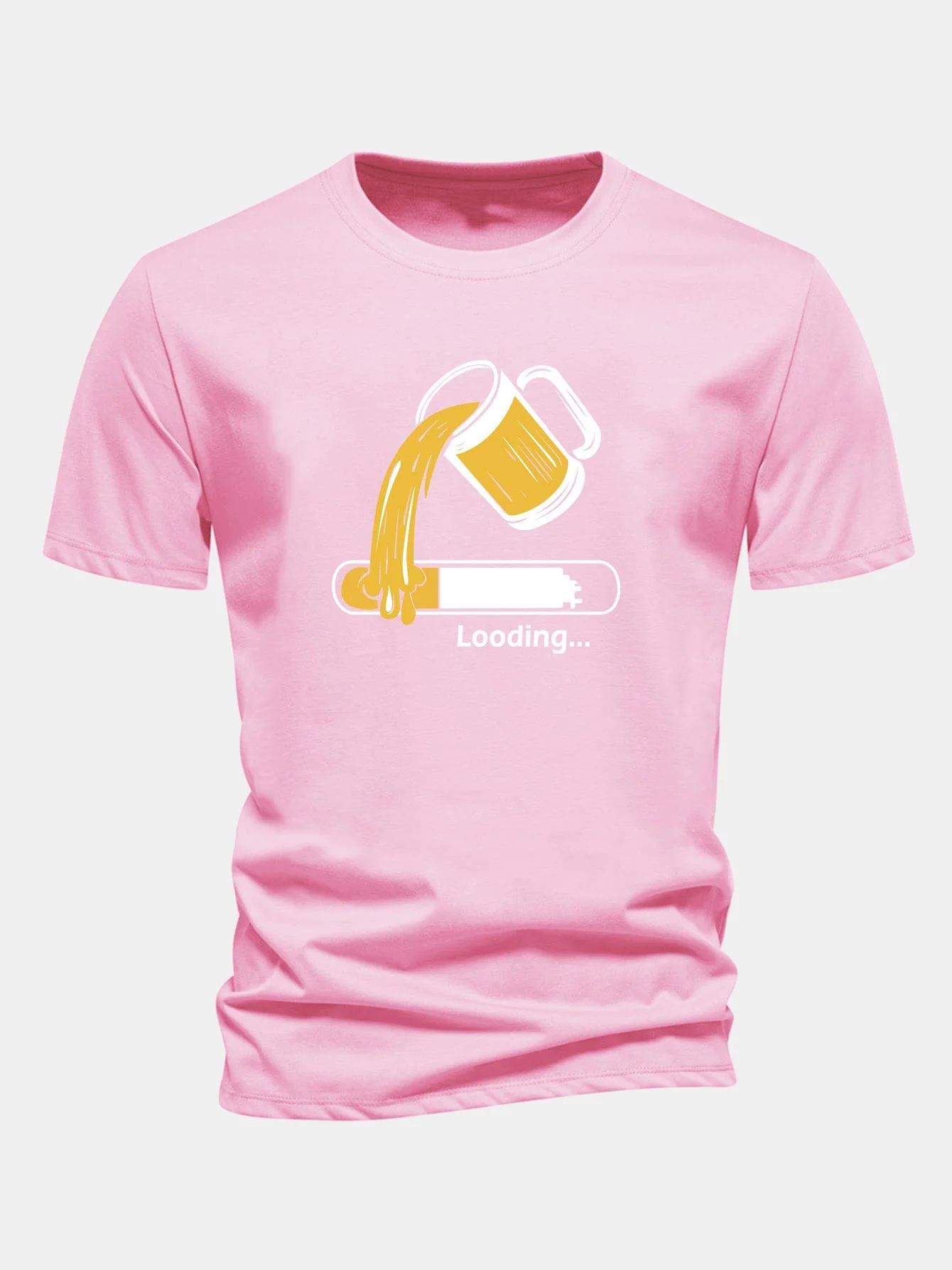 Jeb® | Regular Fit Beer Loading Print Cotton T-Shirt - Image 2