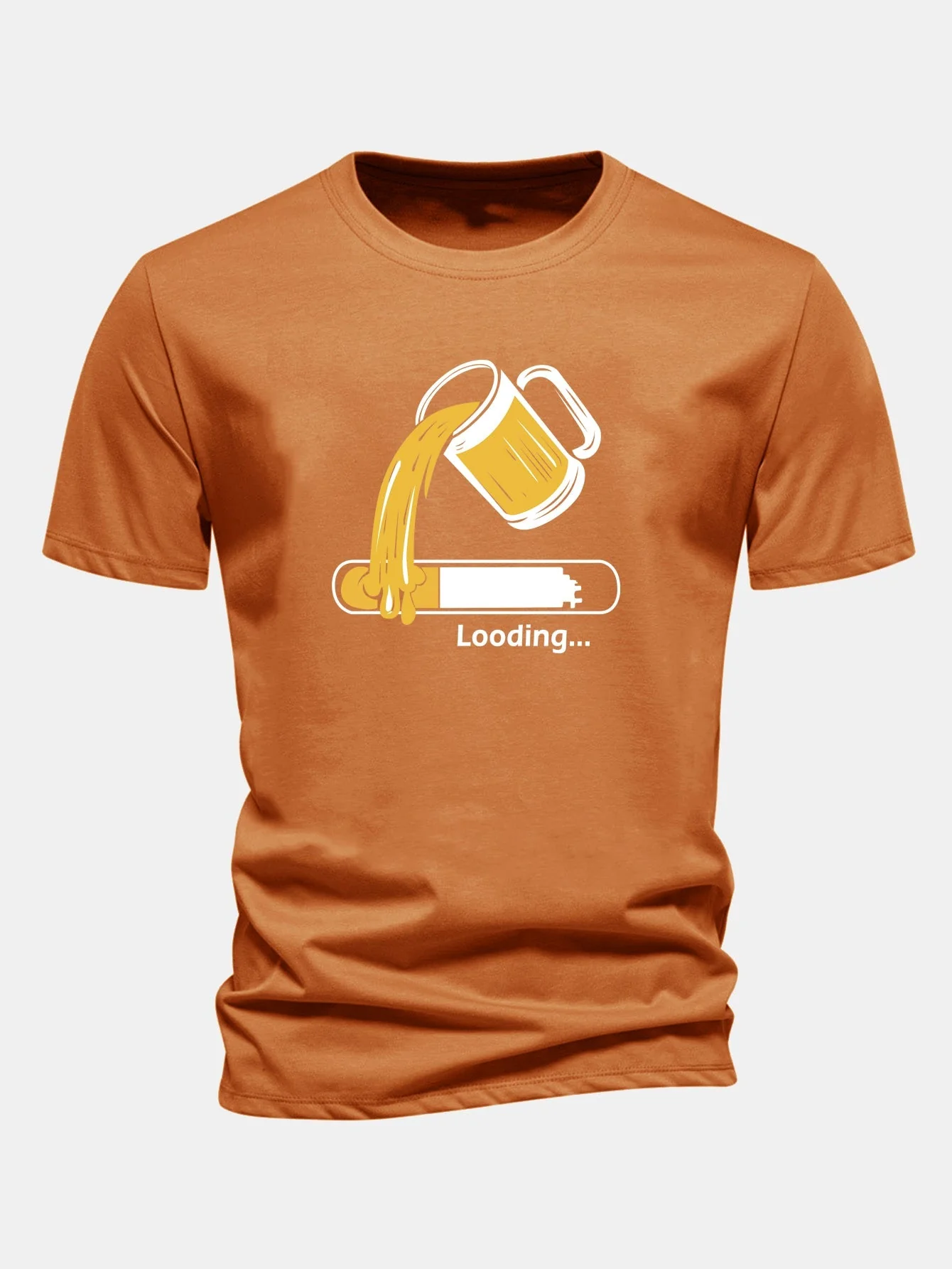 Jeb® | Regular Fit Beer Loading Print Cotton T-Shirt - Image 5