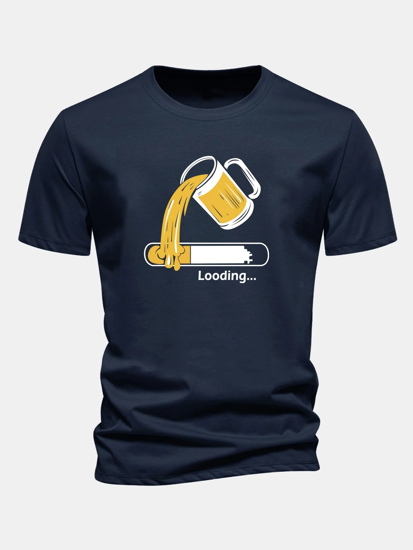 Jeb® | Regular Fit Beer Loading Print Cotton T-Shirt - Image 6