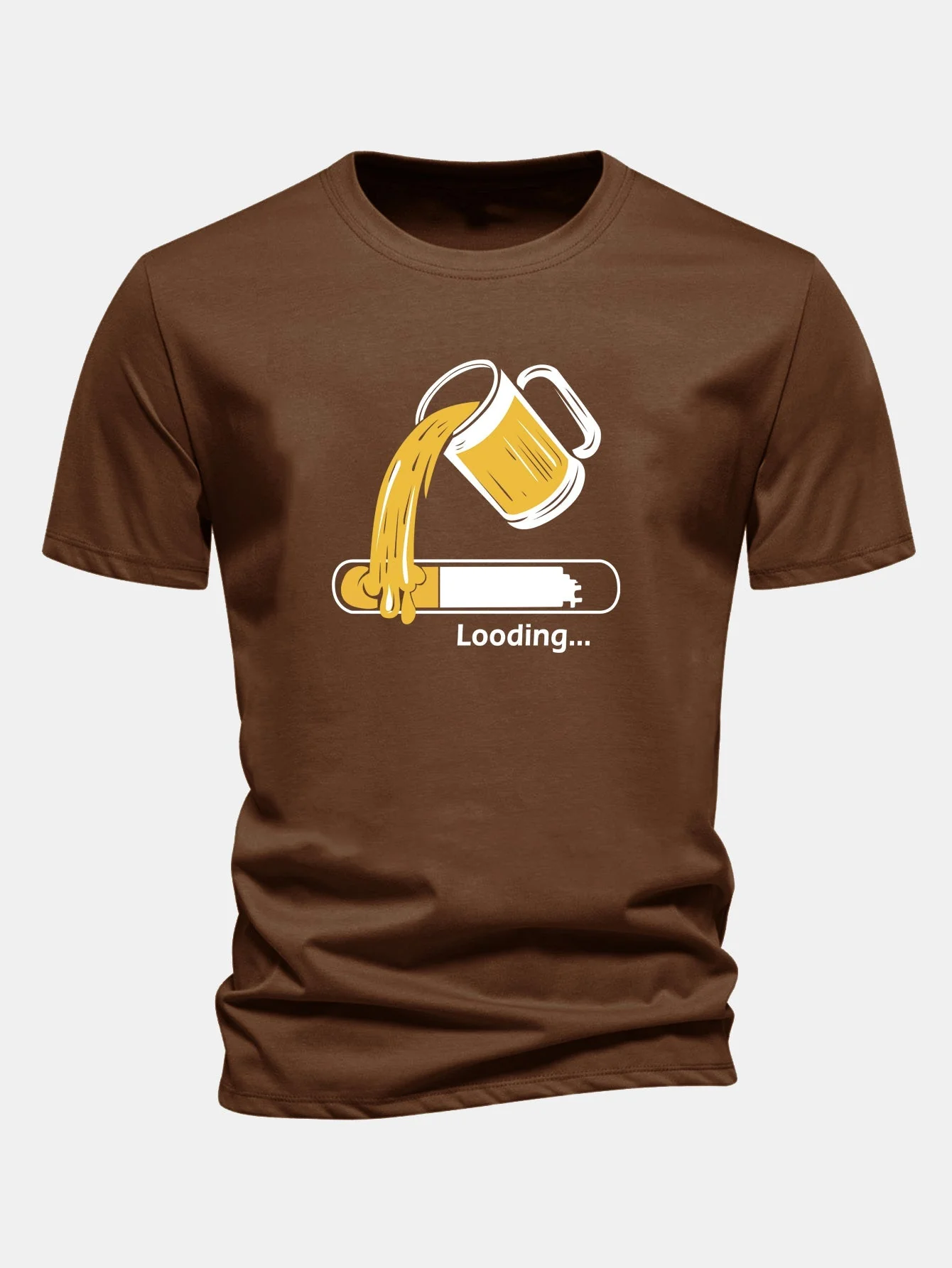 Jeb® | Regular Fit Beer Loading Print Cotton T-Shirt - Image 7