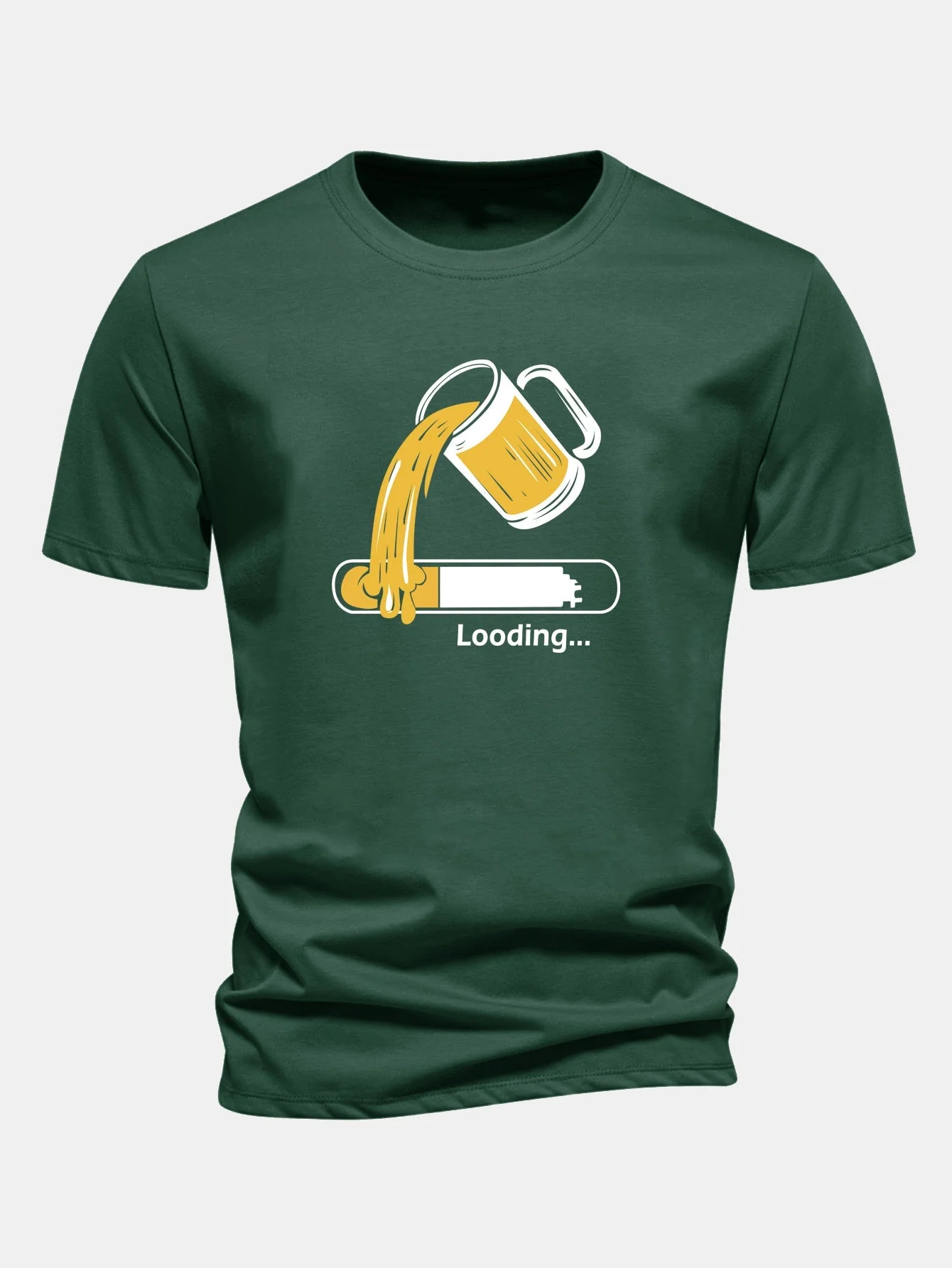 Jeb® | Regular Fit Beer Loading Print Cotton T-Shirt - Image 8