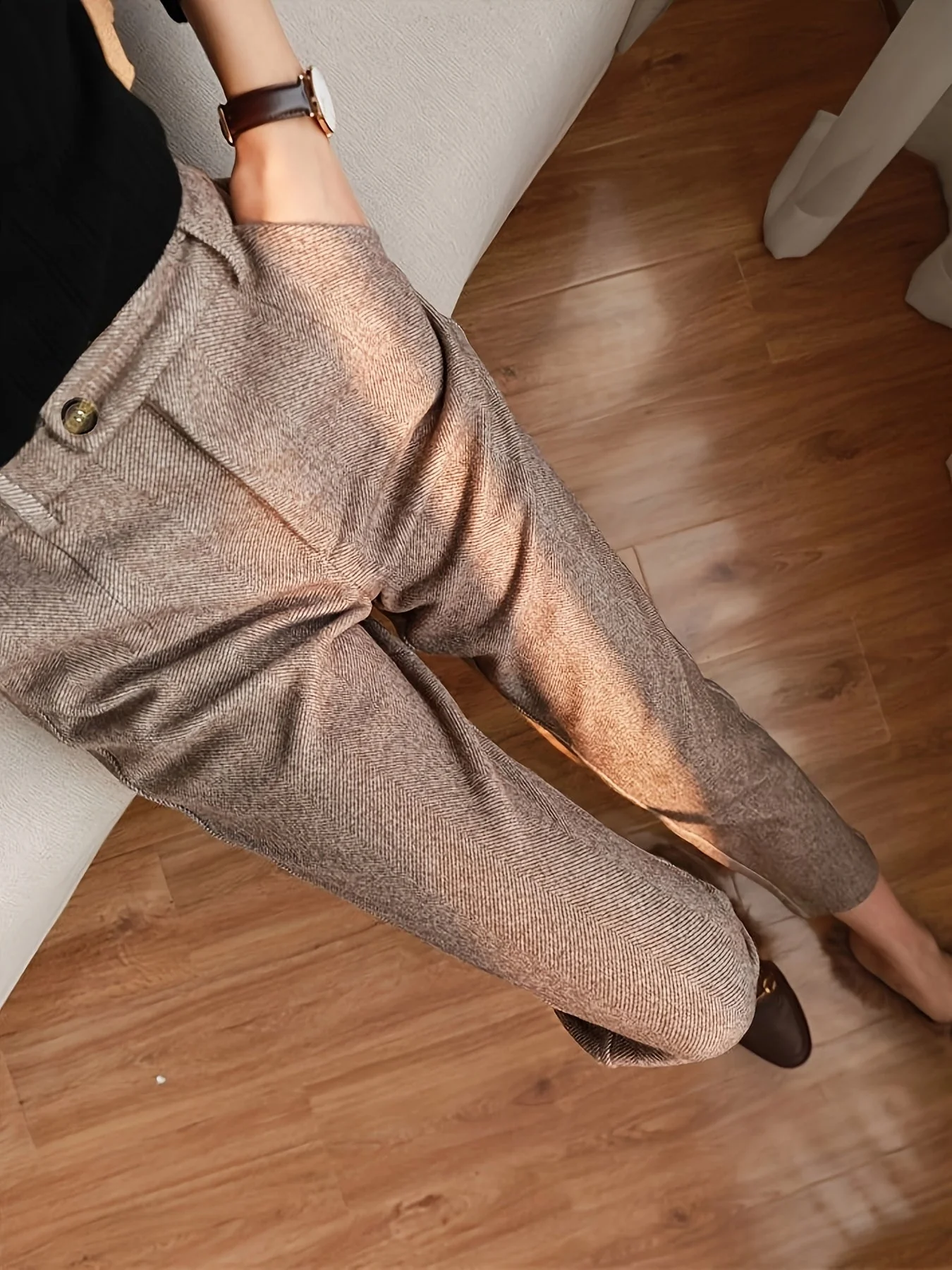 Jedediah® | Fitted Herringbone Pants - Image 2