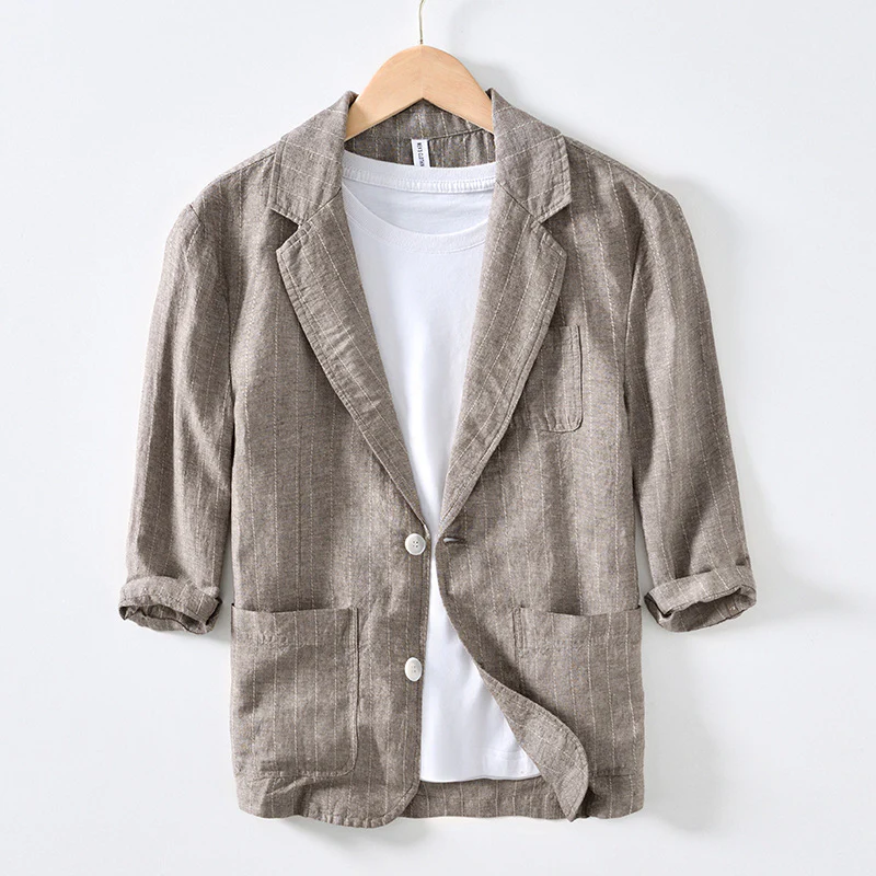 Jeffrey | Rinaldi Linen Blazer - Image 2