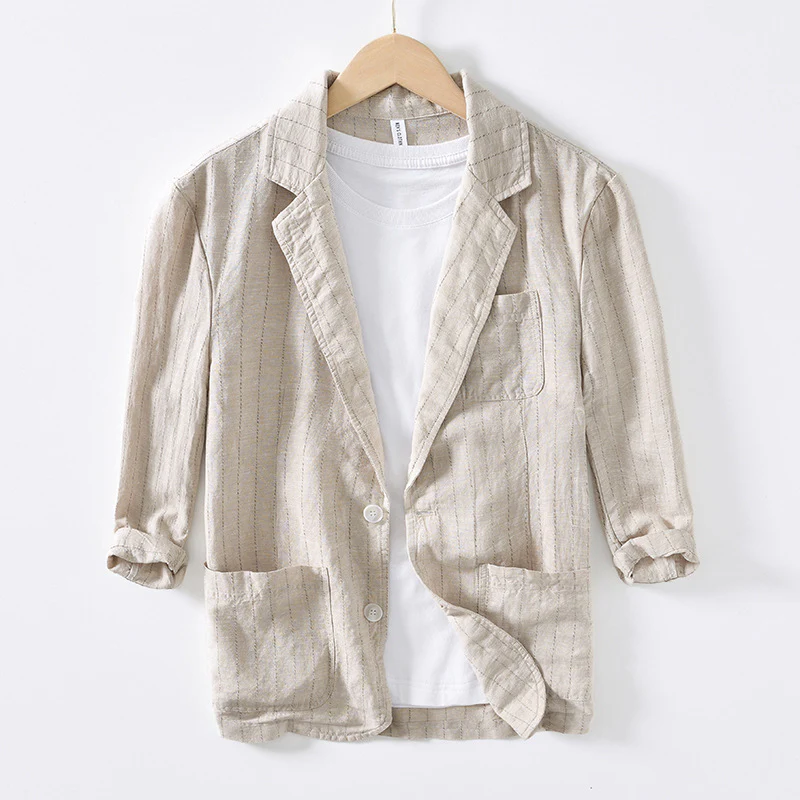 Jeffrey | Rinaldi Linen Blazer - Image 3