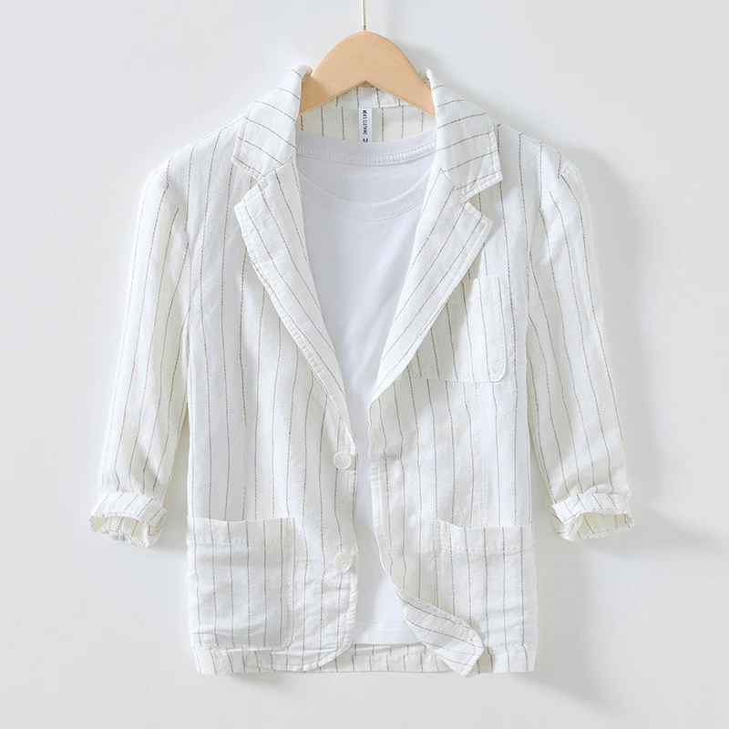 Jeffrey | Rinaldi Linen Blazer - Image 4