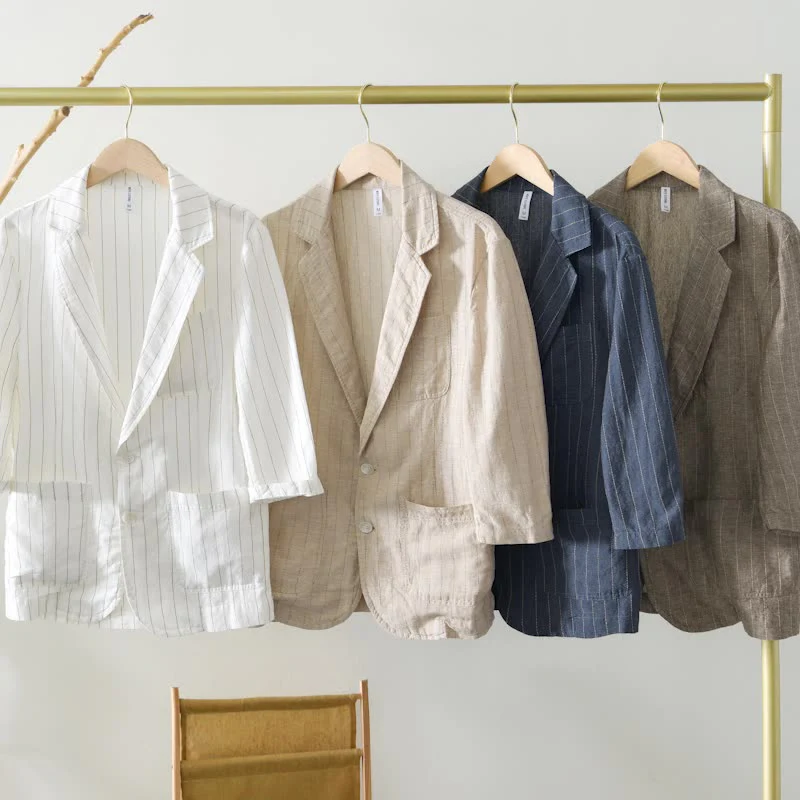 Jeffrey | Rinaldi Linen Blazer - Image 5
