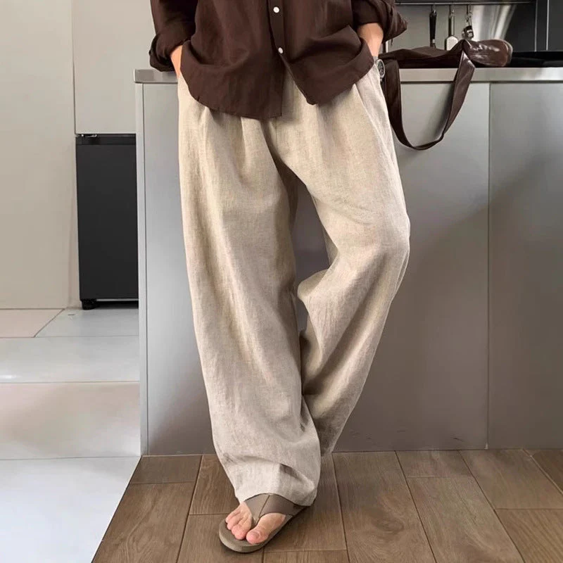 Jeffrey | Wide-leg linen pants - Image 5