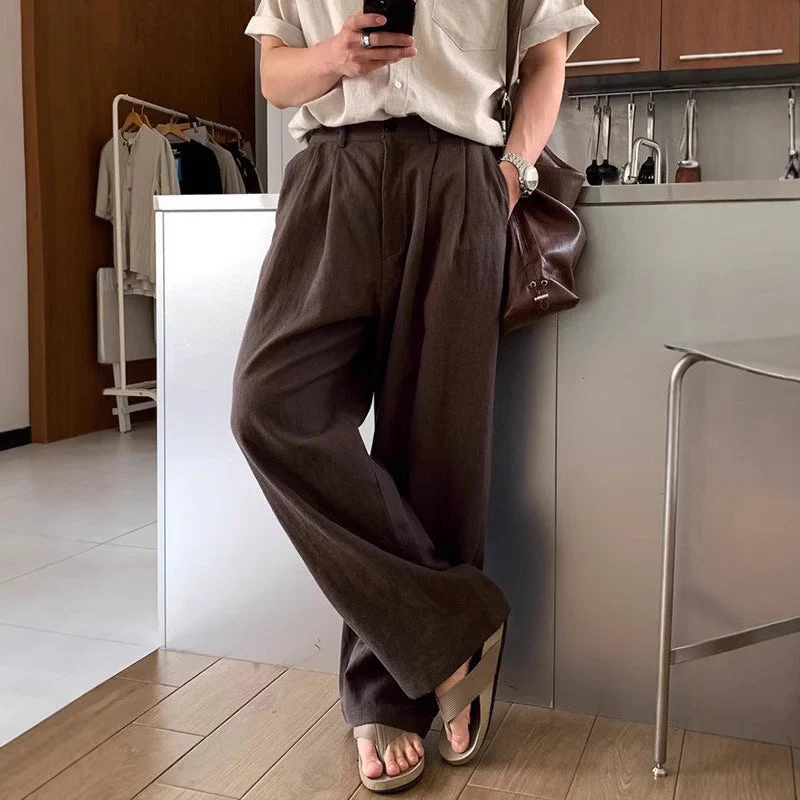 Jeffrey | Wide-leg linen pants - Image 6