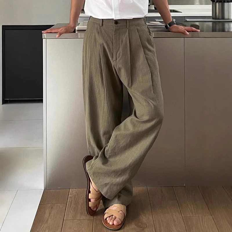Jeffrey | Wide-leg linen pants - Image 8