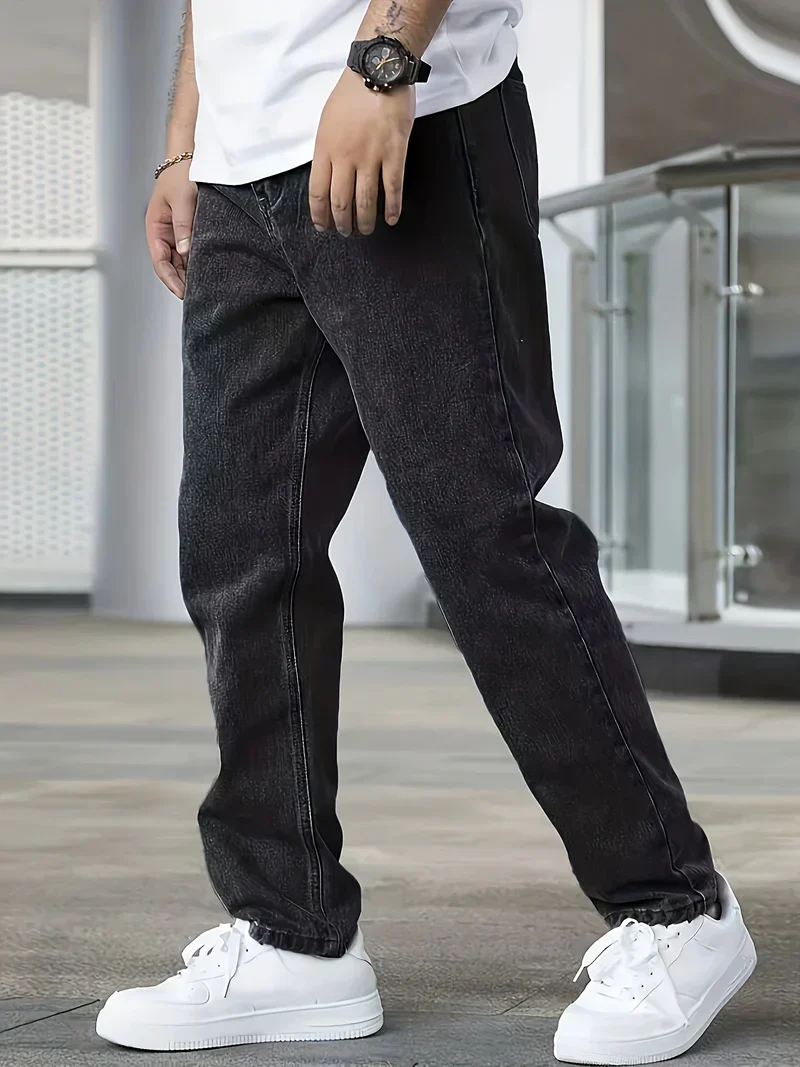 Jeremiah® | Men Cotton Slanted Pocket Straight Leg Jeans - Image 2