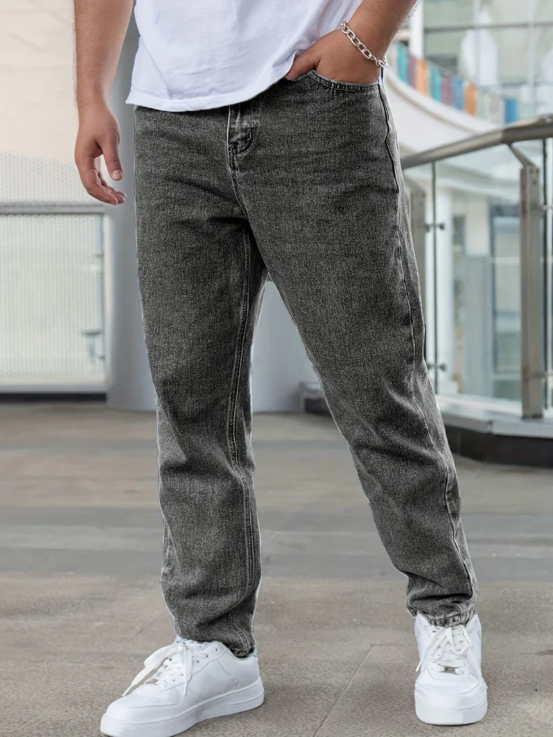 Jeremiah® | Men Cotton Slanted Pocket Straight Leg Jeans - Image 3