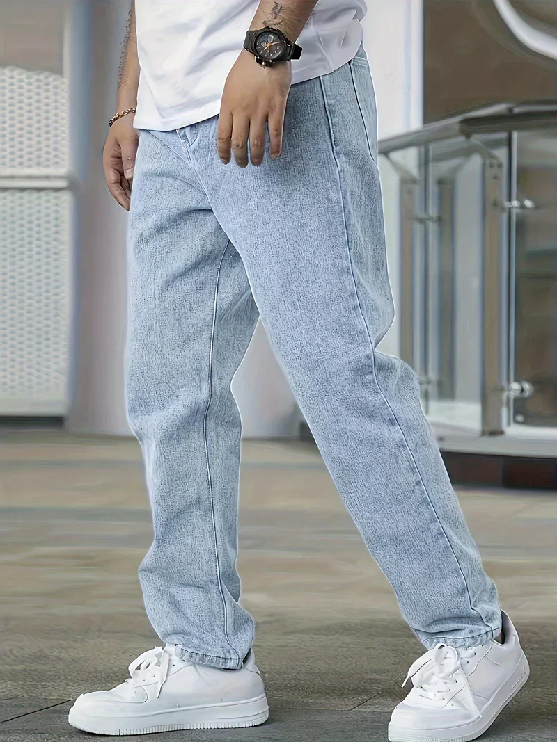 Jeremiah® | Men Cotton Slanted Pocket Straight Leg Jeans - Image 4