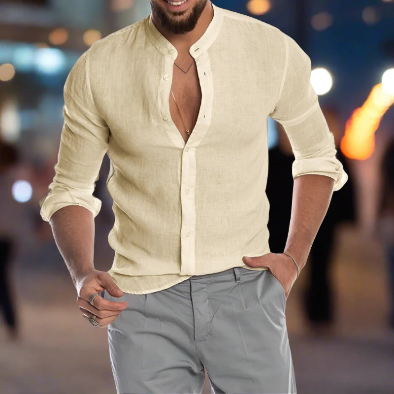 Jeremiah® | Soft Linen Shirt With Buttons At The Front - Image 5