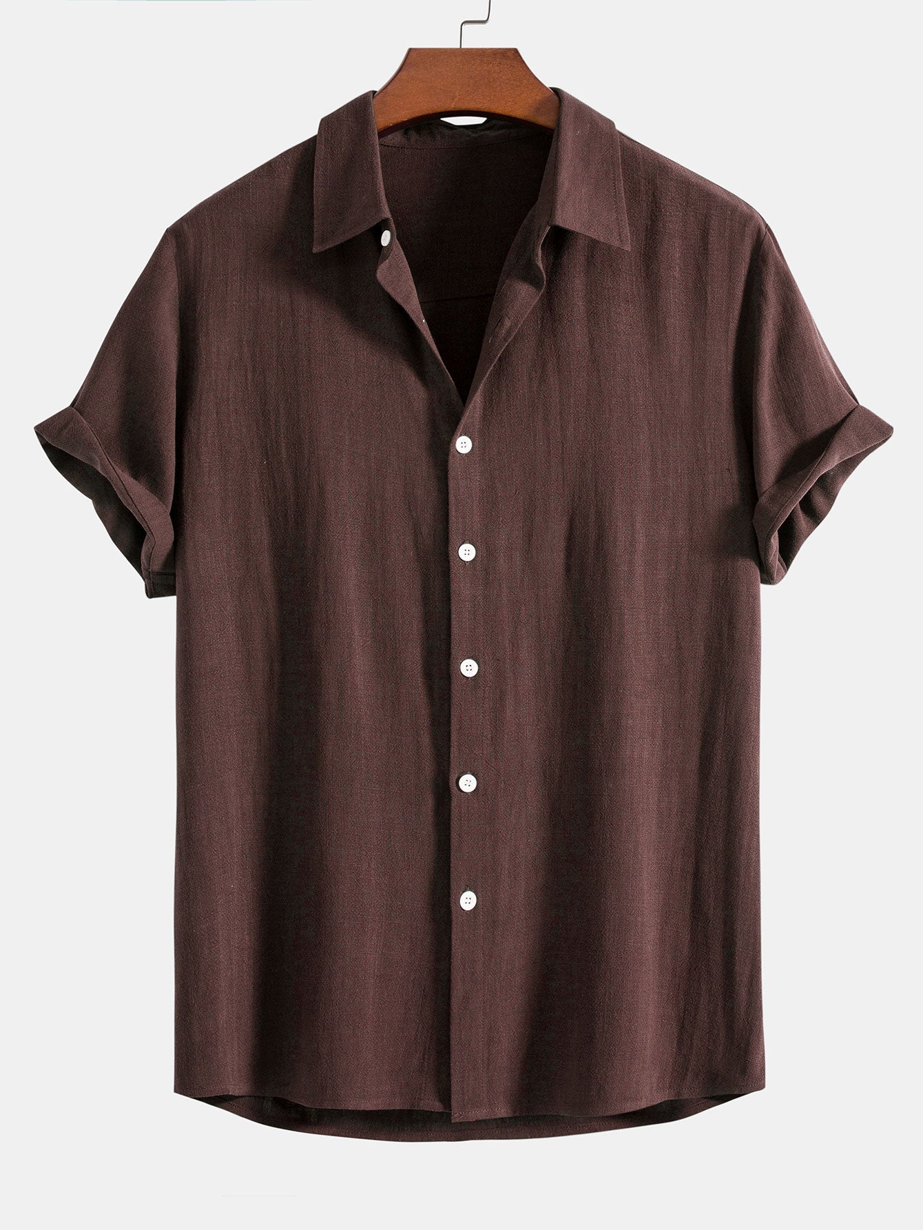 Jeremías® | Linen Rayon Blend Button Up Shirt & Wrinkle Textured Straight Leg Pants - Image 15