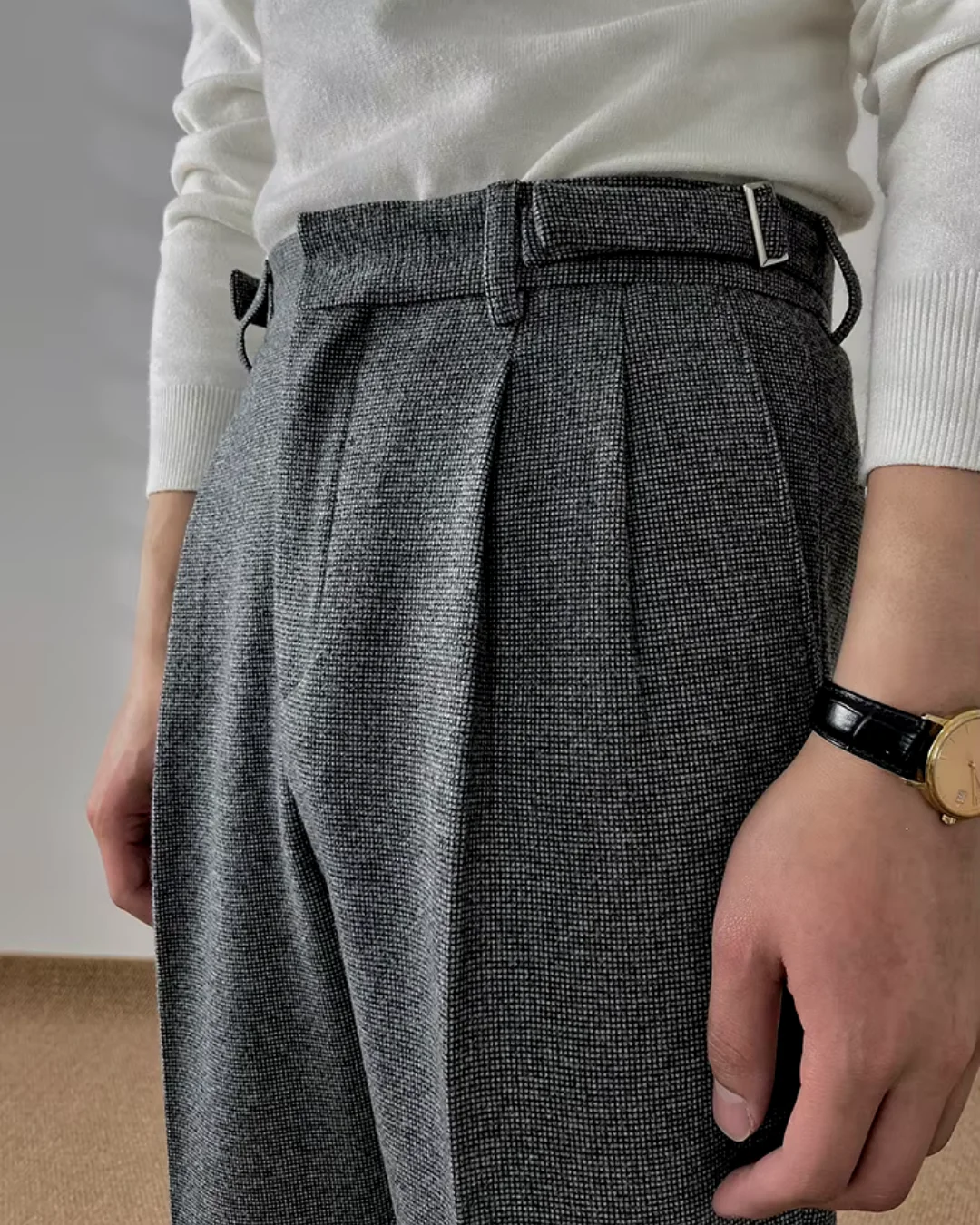 Jeremías® | Textured Pleated Trousers - Image 14