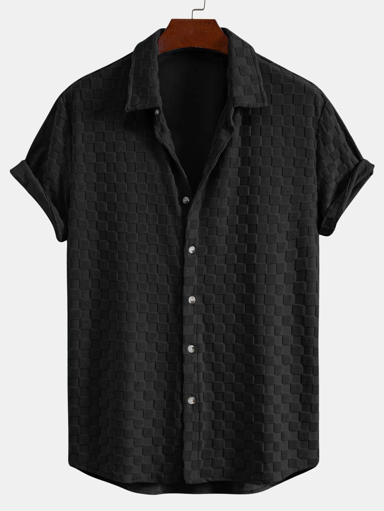 Jerome® | Checkerboard Terry Shirt & Shorts - Image 12