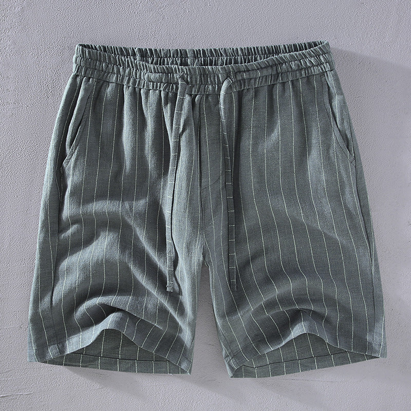 Jerónimo® | Linen Pinstripe Shorts - Image 3