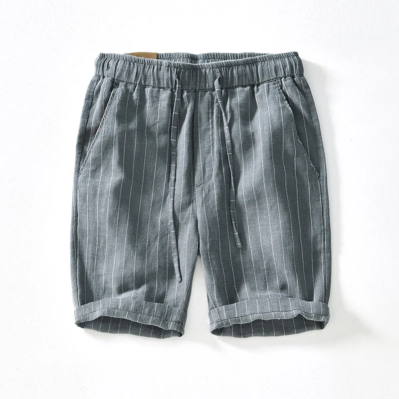 Jerónimo® | Linen Pinstripe Shorts - Image 4