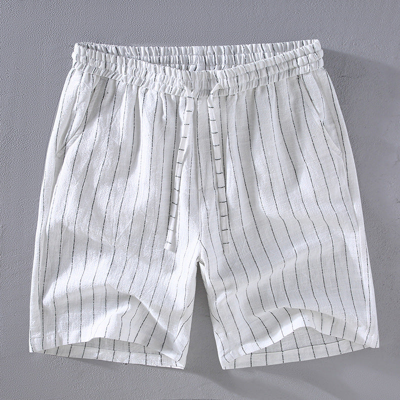 Jerónimo® | Linen Pinstripe Shorts - Image 8
