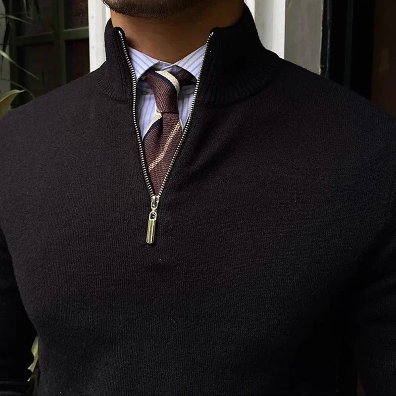 Jerónimo® | Zipper Stand Collar Sweater - Image 2