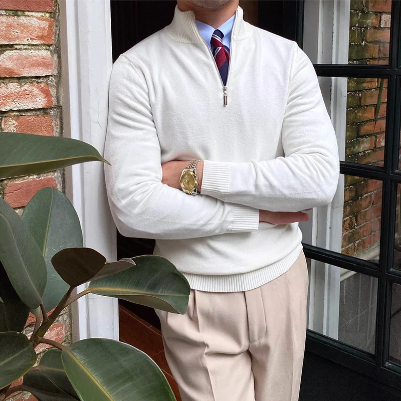 Jerónimo® | Zipper Stand Collar Sweater - Image 3
