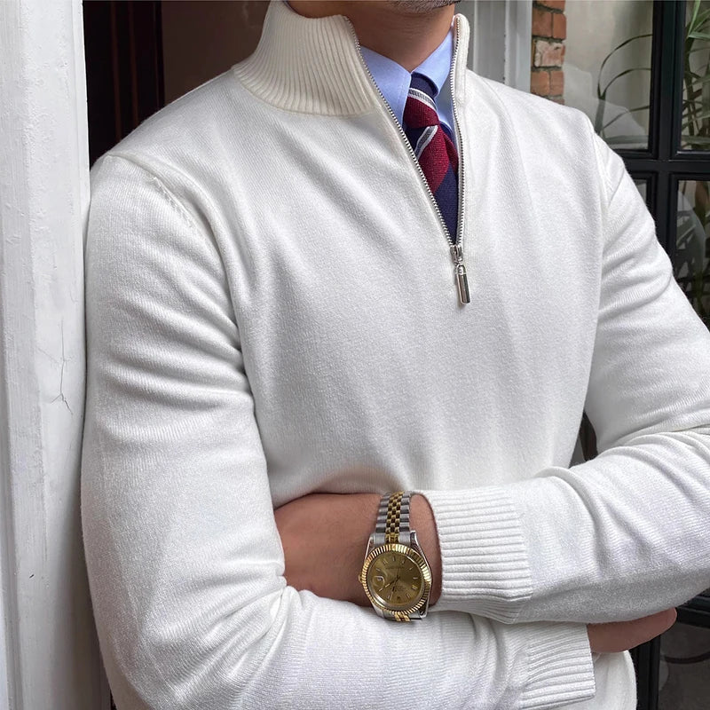 Jerónimo® | Zipper Stand Collar Sweater - Image 5