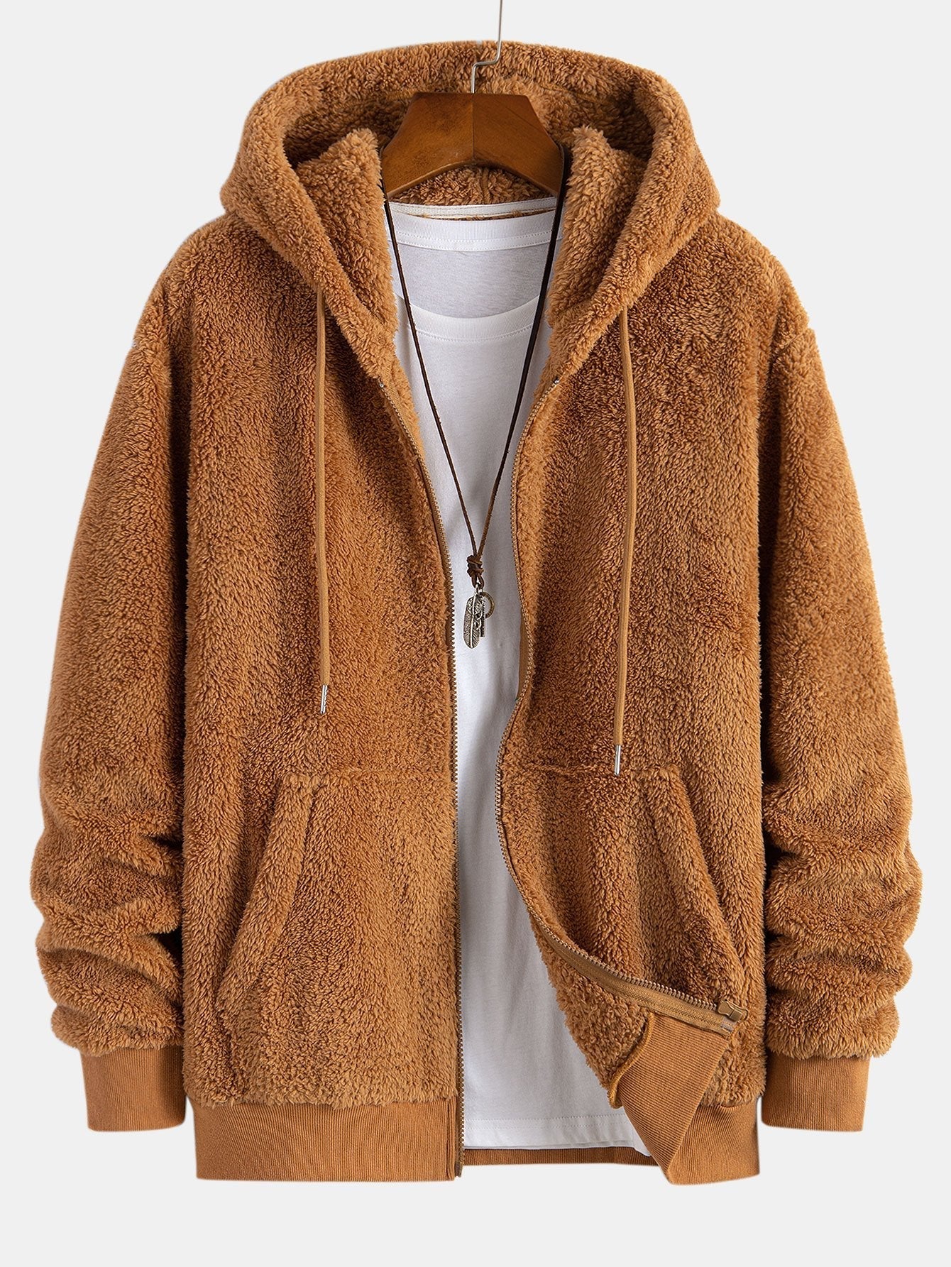 Jerry® | Teddy Zip Up Hooded Coat & Teddy Jogger Pants - Image 4