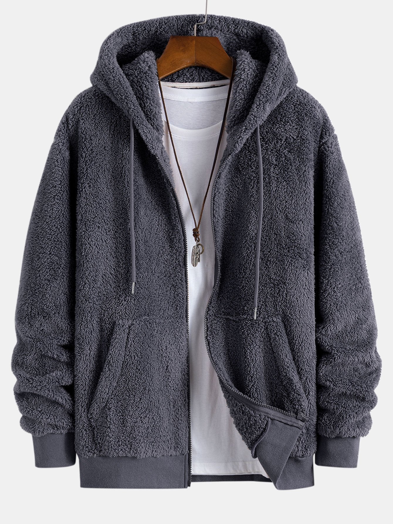 Jerry® | Teddy Zip Up Hooded Coat & Teddy Jogger Pants - Image 5